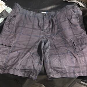 Tony Hawk Gray Cargo Shorts Lightweight Cotton Blend